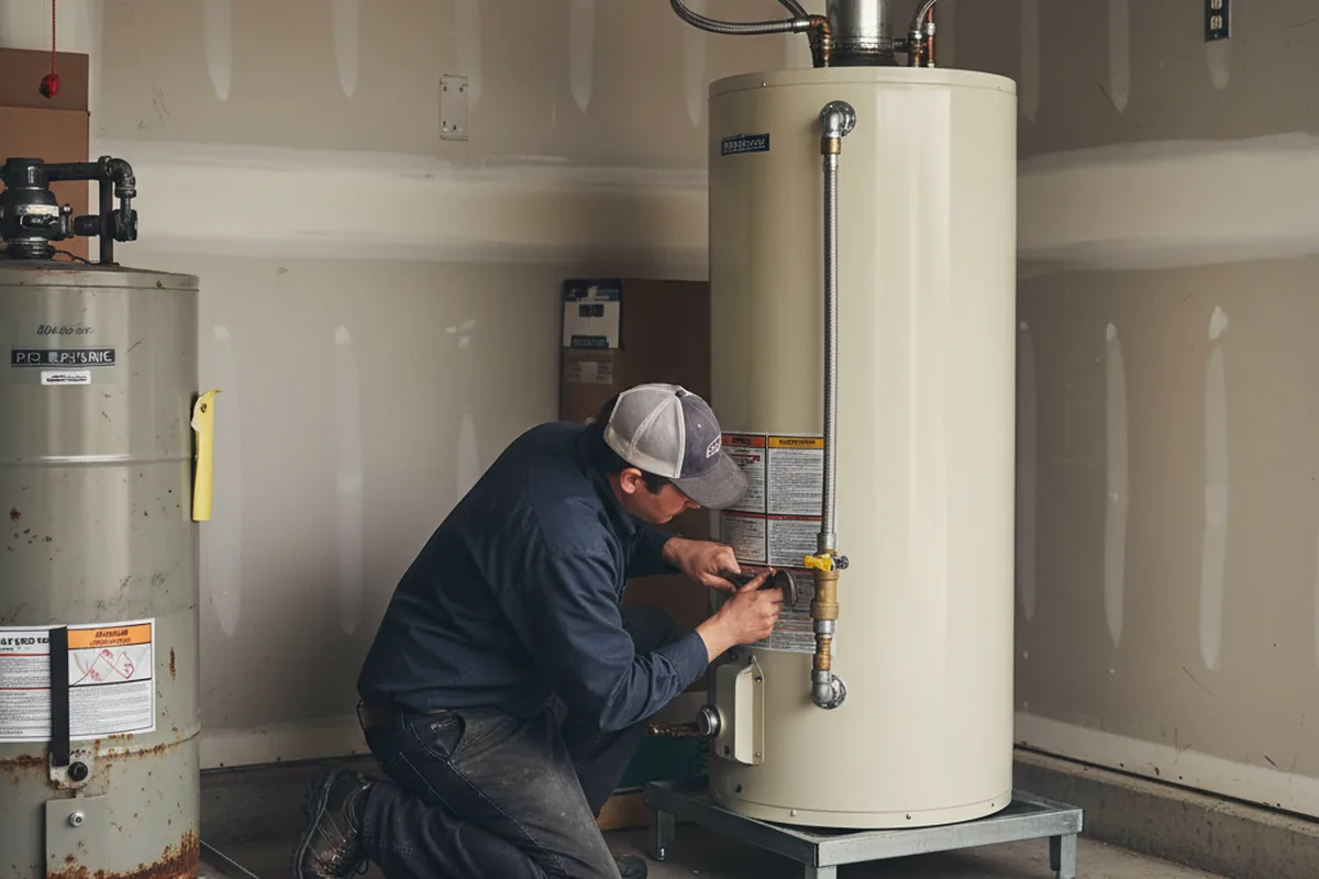 Water heater and shutoff valve replacement in Chehalis